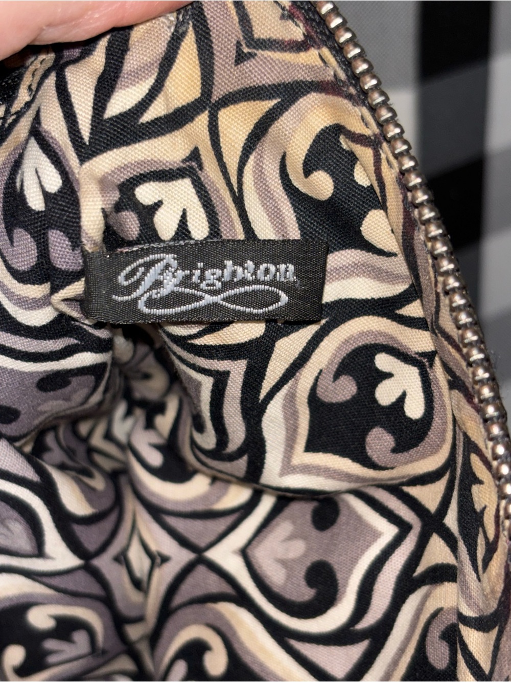 Brighton Metallic Bronze Leather Crossbody Bag - Picture 5 of 5